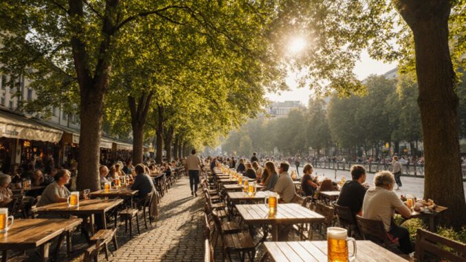 erkunde münchens biergartenpark