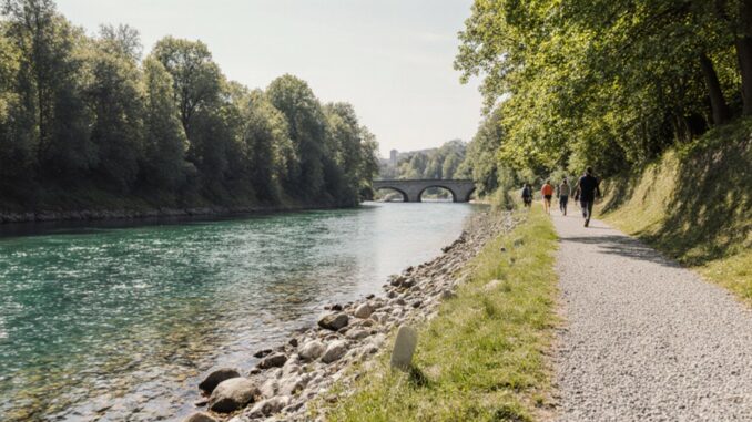 Naturspaziergang entlang der Isar