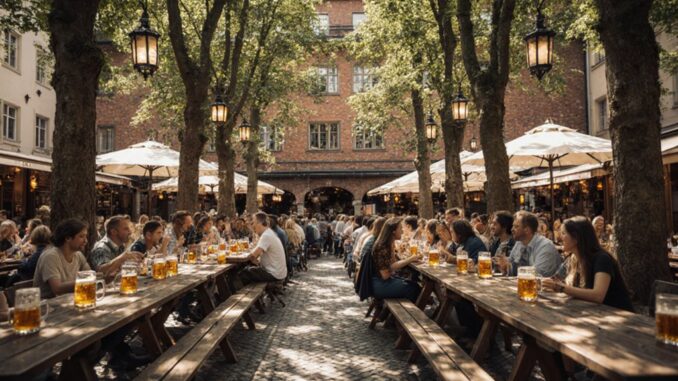 Besuche den Augustiner-Keller Biergarten
