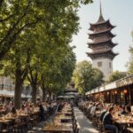 Besuche Münchens Chinesischen Turm